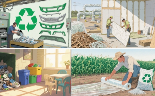The Multiple Values and Applications of Environmentally Friendly Recycled Resins